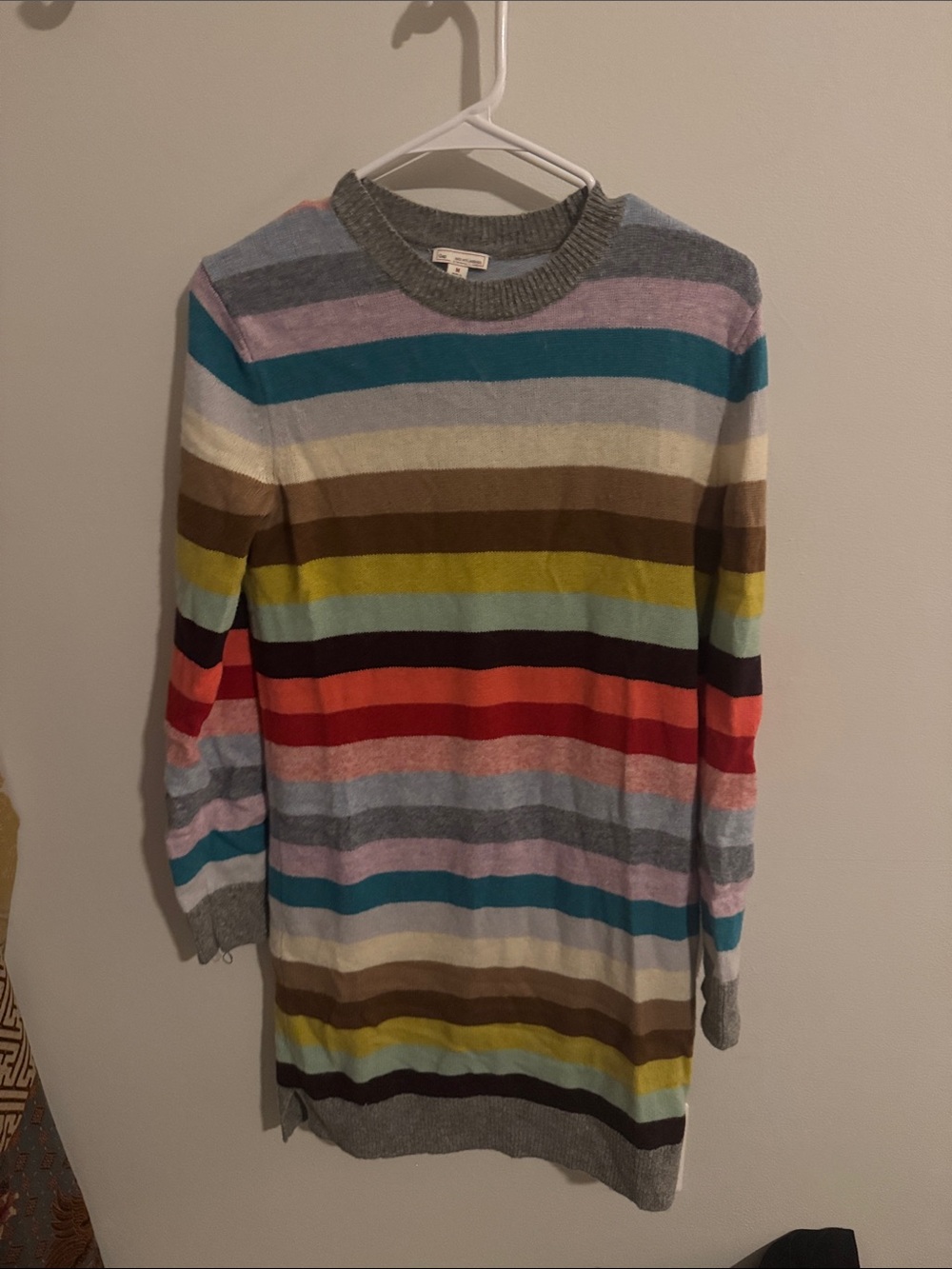 GAP Multicolor Striped Crewneck Sweater dress size medium